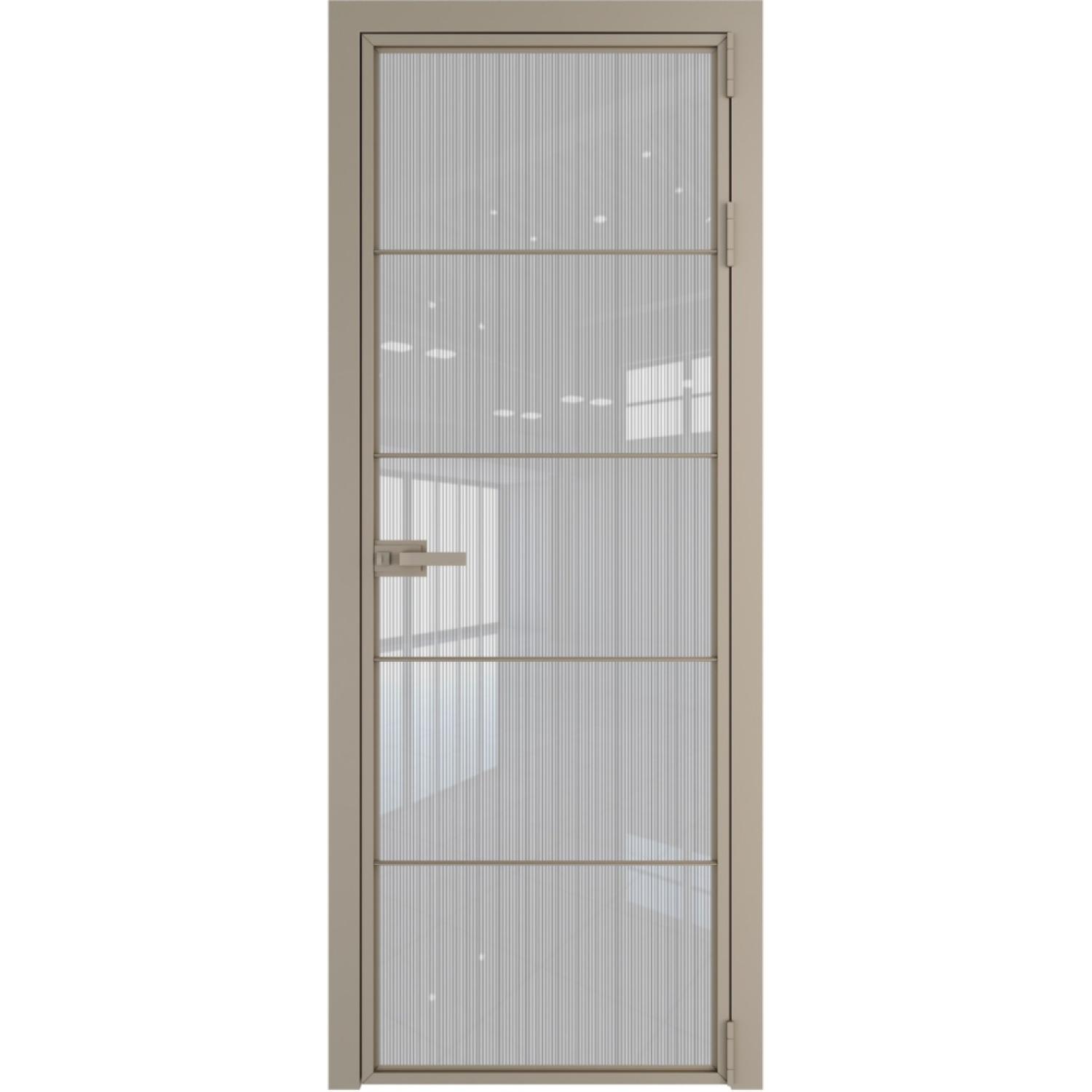 Дверь межкомнатная  алюминиевая  5 AX ProfilDoors (Никель, Страйп)