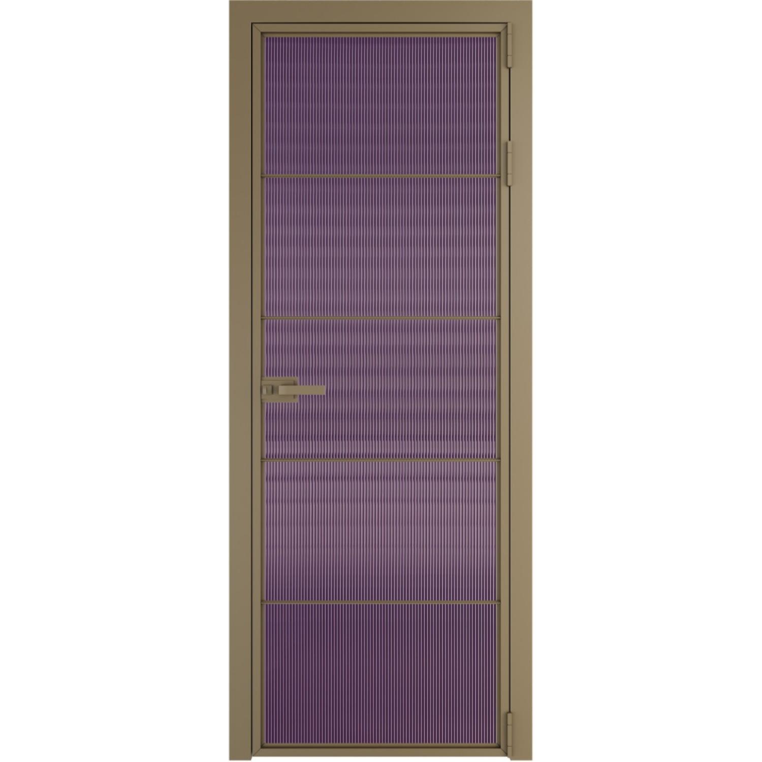 Дверь межкомнатная  алюминиевая  5 AX ProfilDoors (Шампань, Мору фиолетовое)